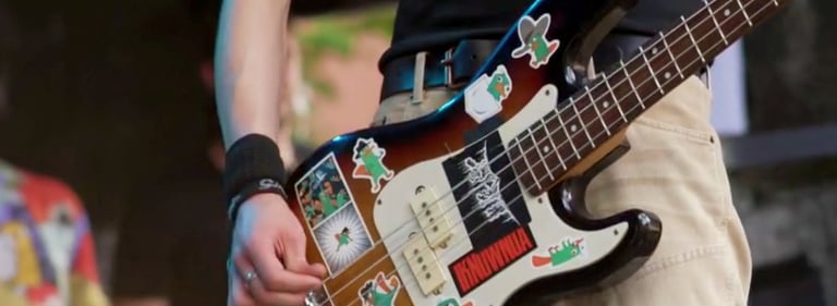 Band Sideways op het podium bij het Woetstok festival.