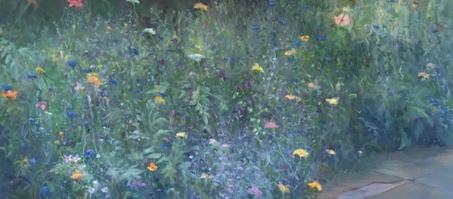 painting of wild flowers