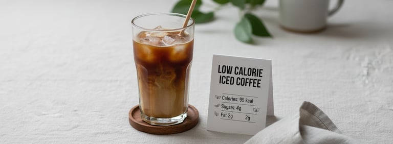 Low calorie ices coffee