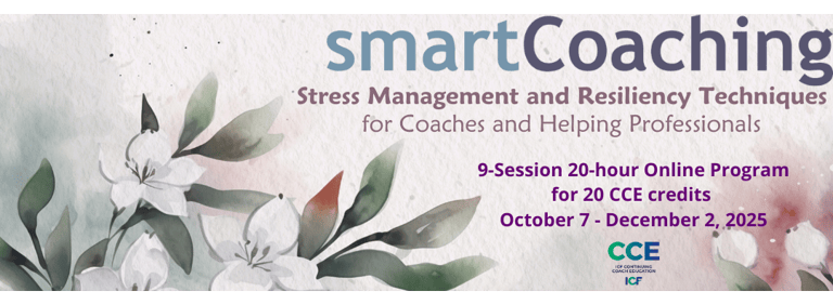 smart coaching - stress management and resiliency techniques for coaches banner