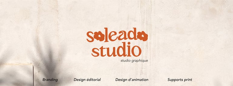 Branding - bannière web - Soleado studio - studio de graphisme à Liège