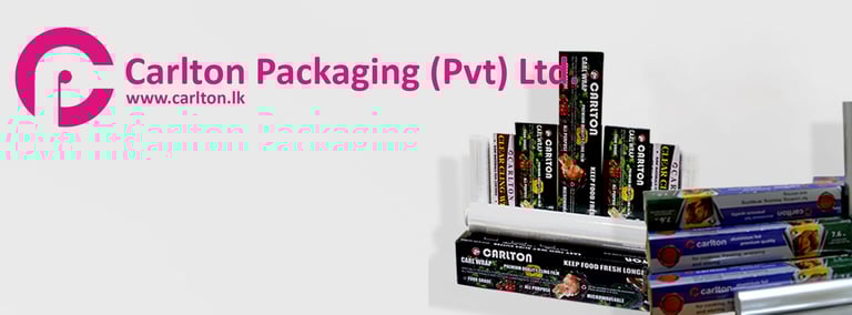 a display of various types of packaging and packaging
