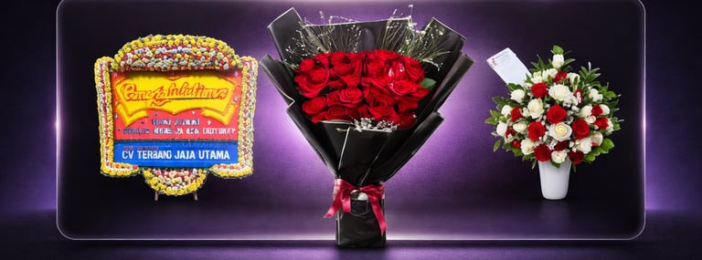 Karangan bunga papan, bunga bouquet, 
