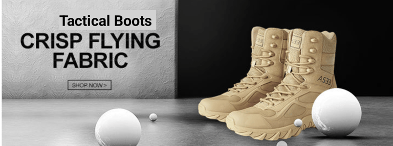 a pair of boots and a ball on a table
