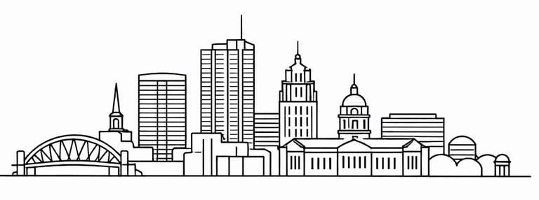 Fort Wayne Indiana skyline