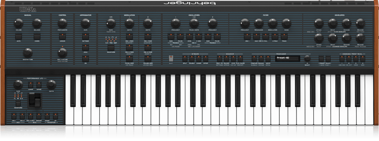 3D product rendering of synthesizer for audio equipment 