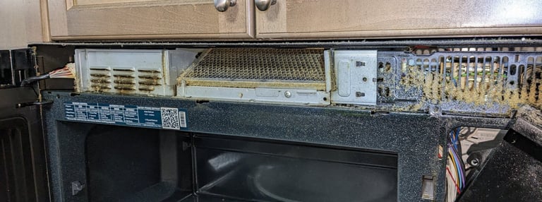 A grease filter of OTR microwave 