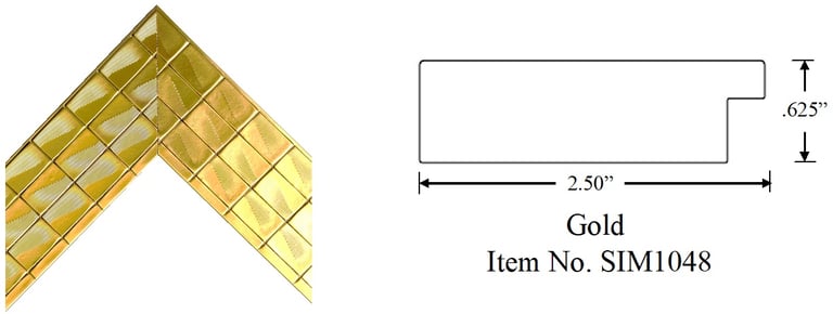 Golden Picture Frame Item No. SIM1048