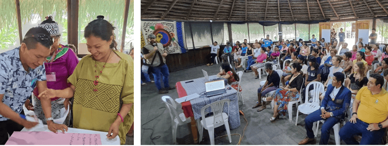 Andres Muente Barbagelata given a workshop about Rights of indigenous peoples