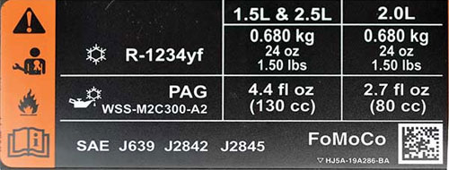 HFO1234YF refrigerant gas
