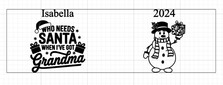 a christmas card with a snowman and santa claus