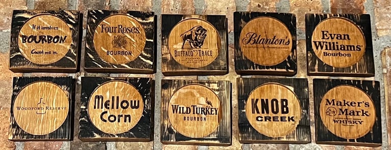 barrel stave coasters