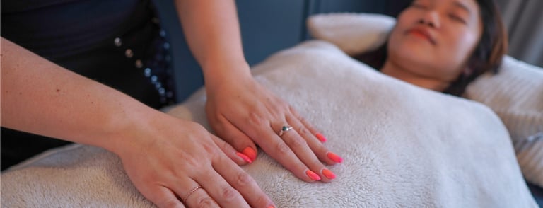 client receives reiki