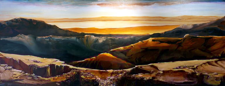 Vargas Art Abstract Mountains "Joshua"