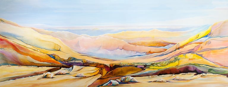 Vargas Art Abstract Mountains "Mistral"