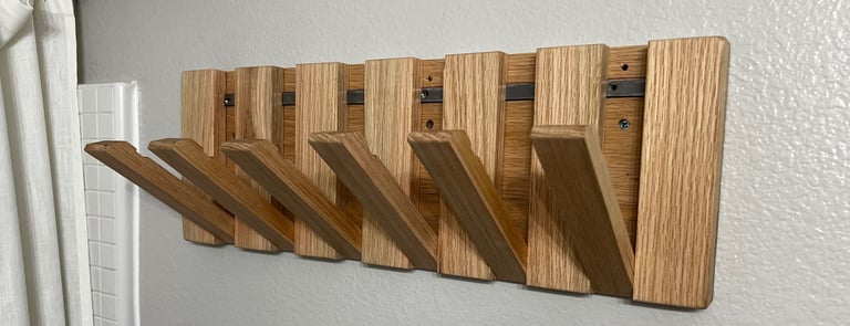 flip down towel rack