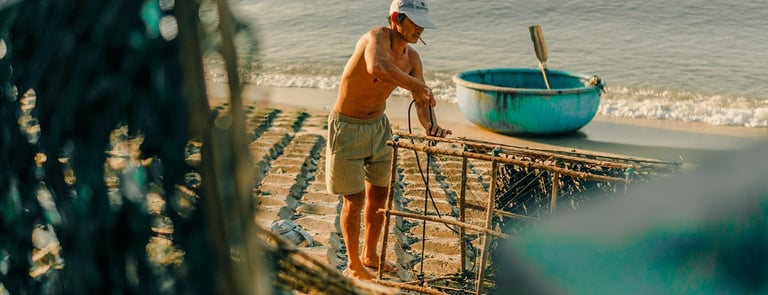 Local fisherman. Mui Ne, Vietnam