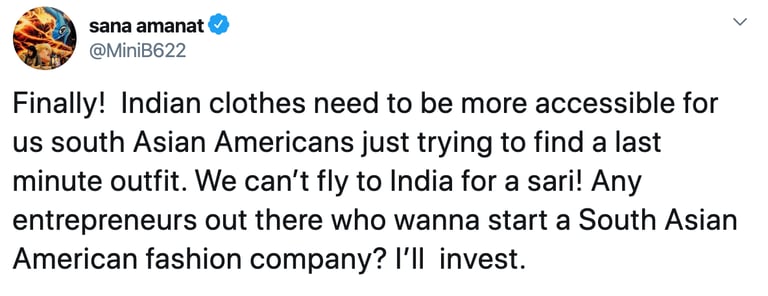 Mindy Kaling tweet reacting to launch; investor/creator excitement.