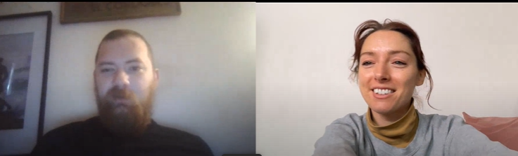 A screentshot of a teams recording showing Chandy (left of screen) and Ashley (right of screen).