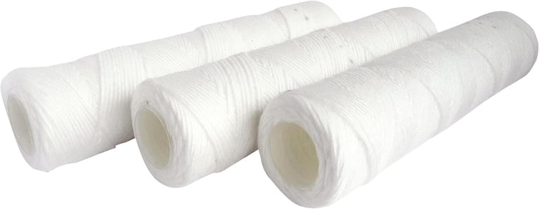 Cartuchos de sedimentos de hilo bobinado para filtración de arena, barro y partículas en agua de poz