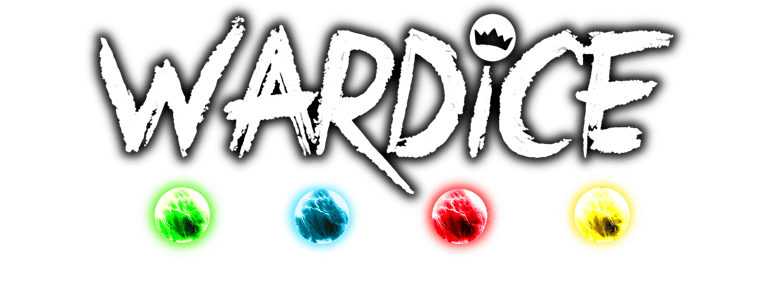 a logo for the game war, wardice