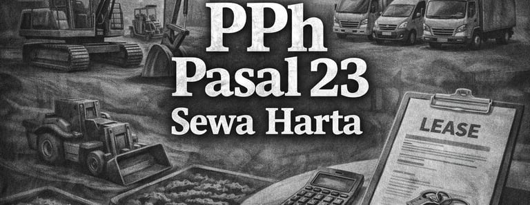 PPh Pasal 23 Sewa Harta