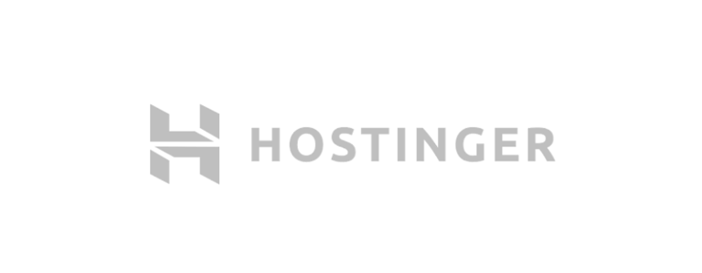Hostinger logo in grey