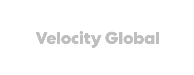 Velocity global logo in grey