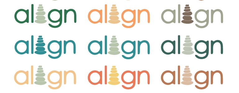 Align tea tea brand logo design concepts