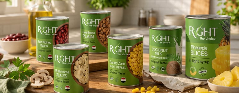 Right, a canned food product range from Raya FMCG