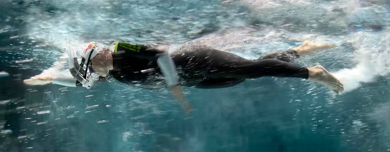 deboer wetsuit testing in the flume