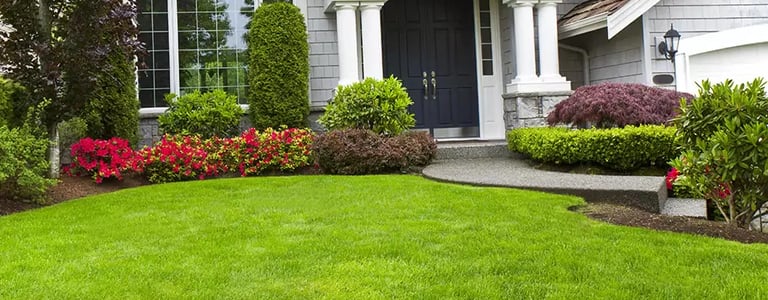 client home, full service landscaping package