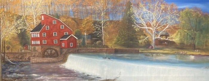 New Jersey Grist Mill 50.8 x 127 cm Oil on Canvas
