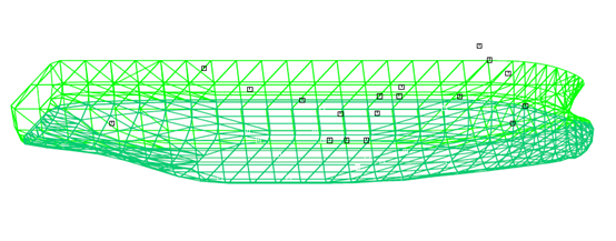 MOSES model of a vessel