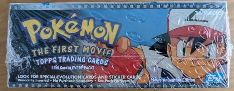 Display Topps Pokémon The first Movie canadien côté droit
