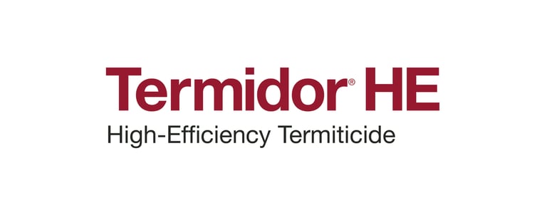 Termidor HE High-Efficiency Termiticide logo for professional termite control and treatment solutions.
