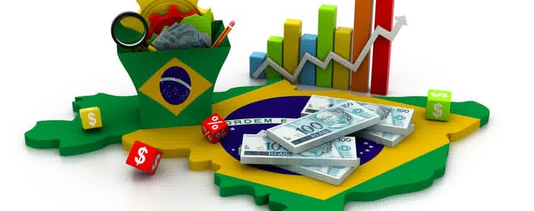 a map of brazil with a map of the country