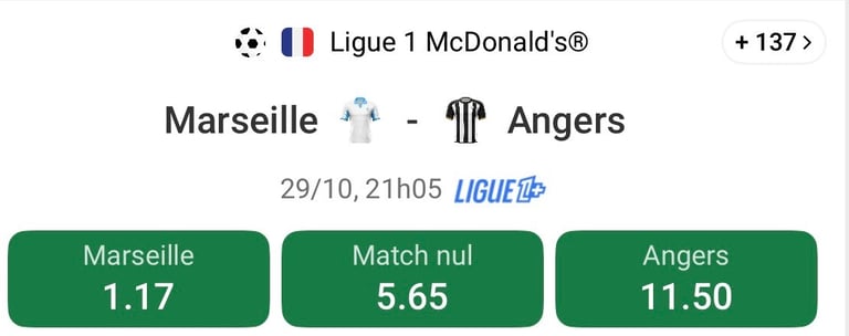 om angers match om angers résumé om angers billet om angers resultat om angers