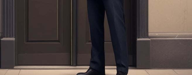 Profissional de segurança patrimonial da Venerra Facilities em frente a um prédio em São Paulo