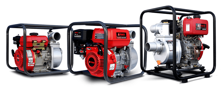 Water Pumps - Various types of water pumps for irrigation and water management.