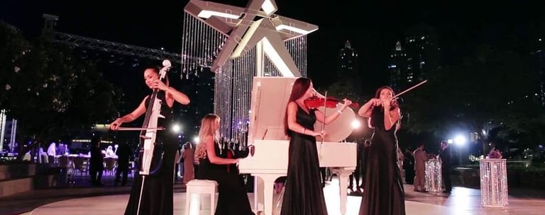 Music performance at a corporate event in Dubai