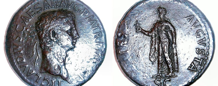 moneda emperador claudio