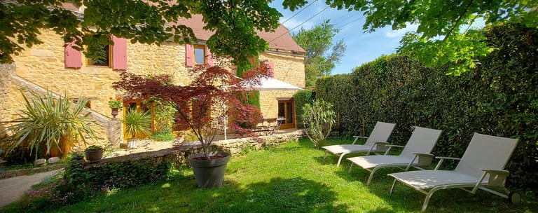 Jardin privatif du gîte