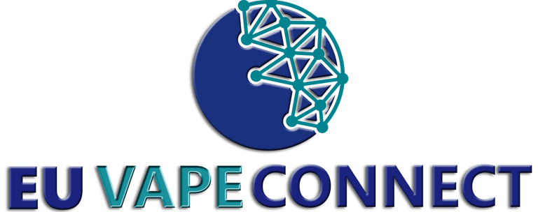 EU VAPE CONNECT logo with blue globe network icon representing European vaping industry exhibition