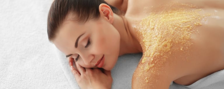 Woman enjoying spa treatment at martha tilaar spa depok