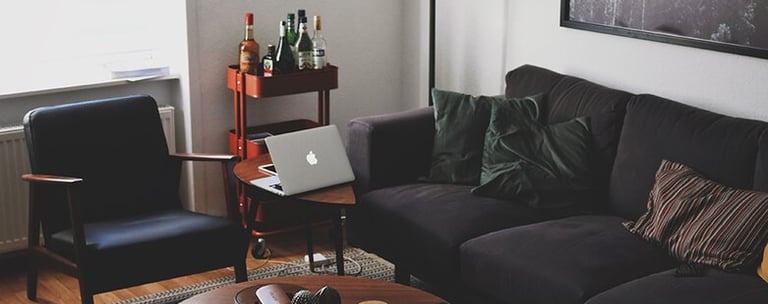 Bright living room with modern inventory