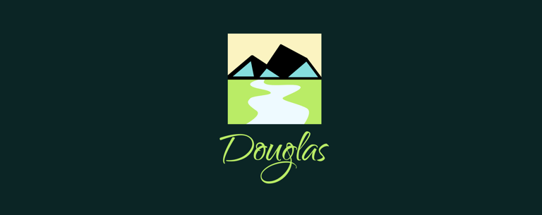 Nature or Natural looking logo made up of a fish, mountain and water