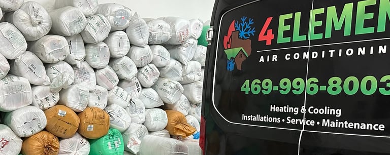 4 Elements Air Conditioning van - serving the DFW area. Trusted, family owned AC business.