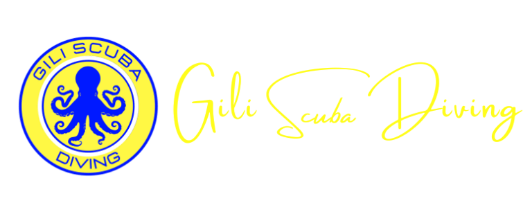 Logo for Gili Scuba Diving, the ideal place to try scuba diving and explore the world's oceans from Gili Trawangan.