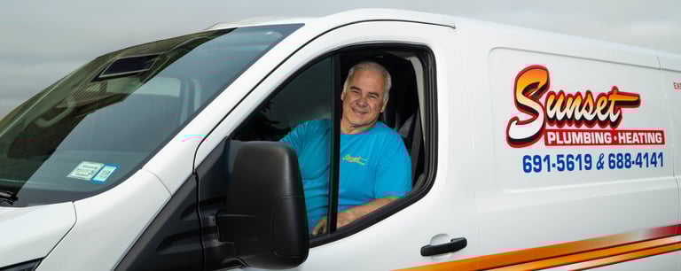 John in his service truck.